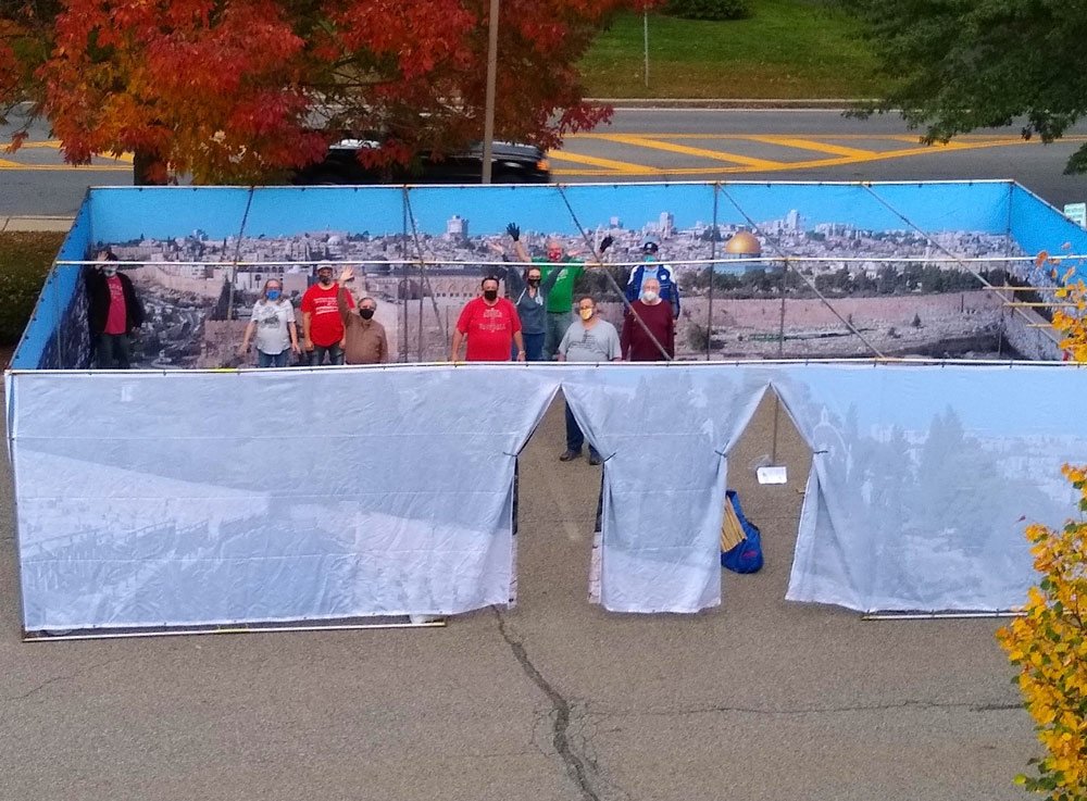 Extra Large Synagogue Size Jerusalem Panoramic Sukkah - Buy Sukkah Online 2021